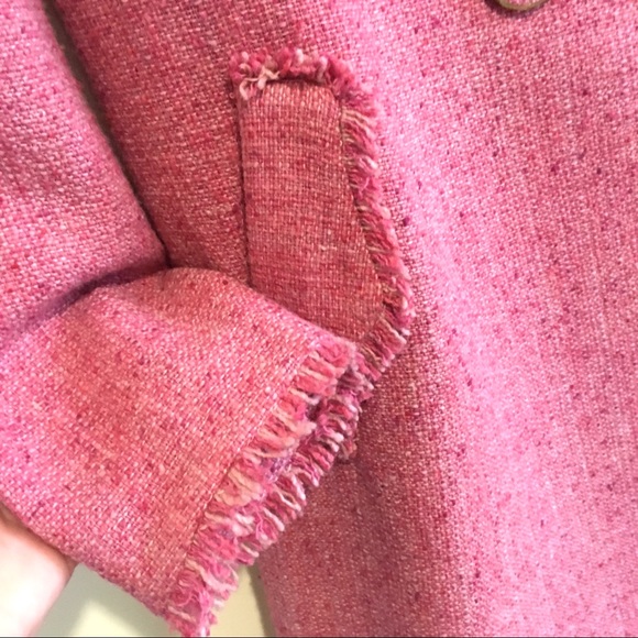 CAbi Madison Avenue tweed pea coat peacoat 12 L - Picture 7 of 8